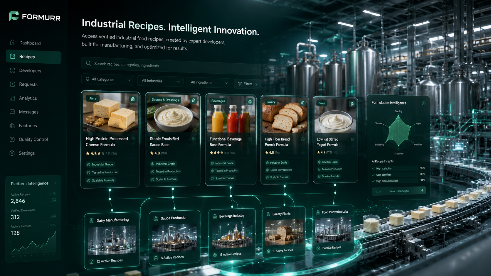 Industrial Food Intelligence Platform